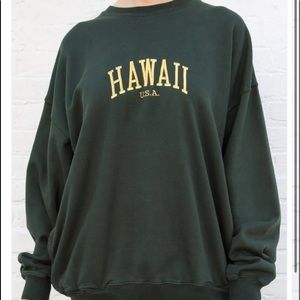 Brandy Melville Over Sized Hawaii Crew